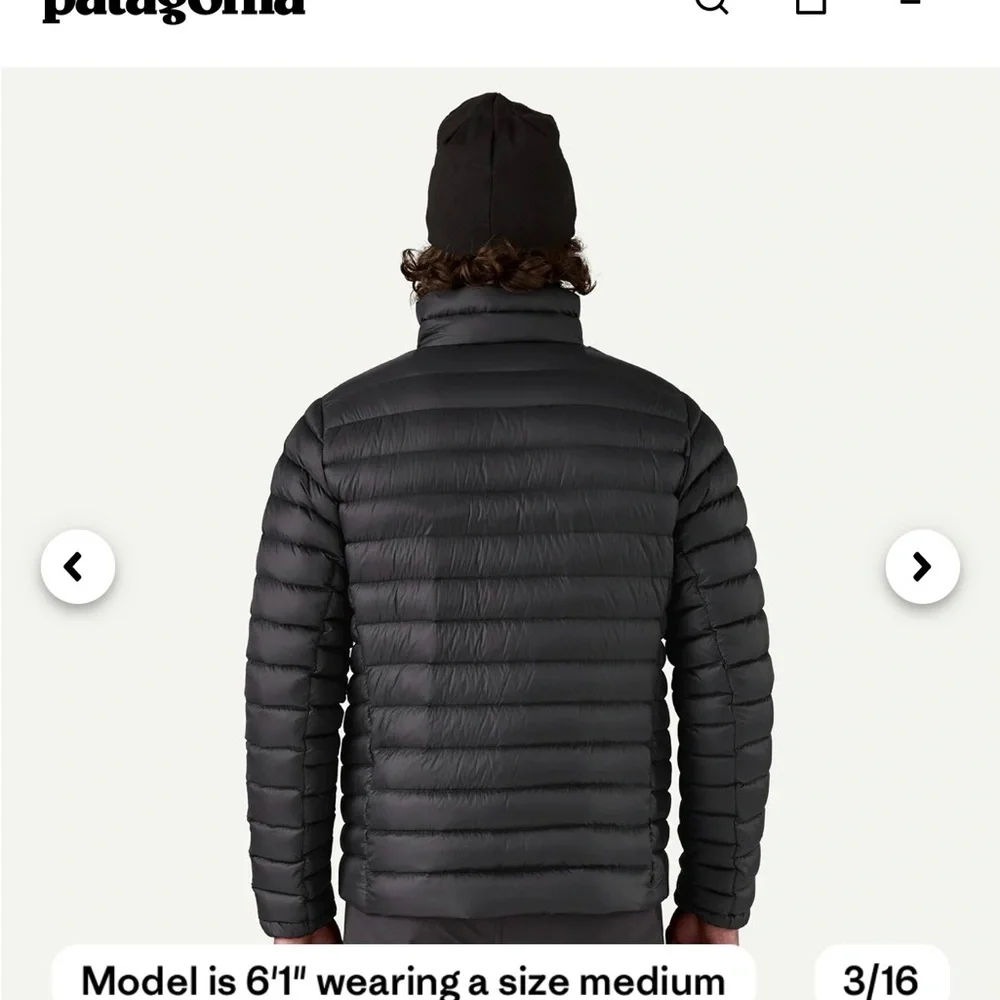 Patagonia Men's Black Puffer Jacket - Picture 3 of 8